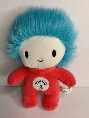 Thing 2 Plush Stuffed Toy with Blue Hair - Dr. Seuss Inspired